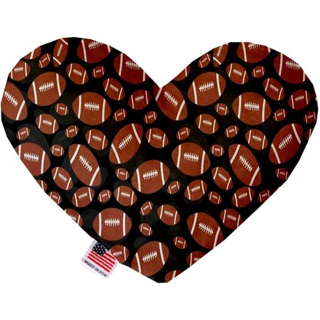 MIRAGE PET PRODUCTS Footballs 6 in. Stuffing Free Heart Dog Toy 1328-SFTYHT6